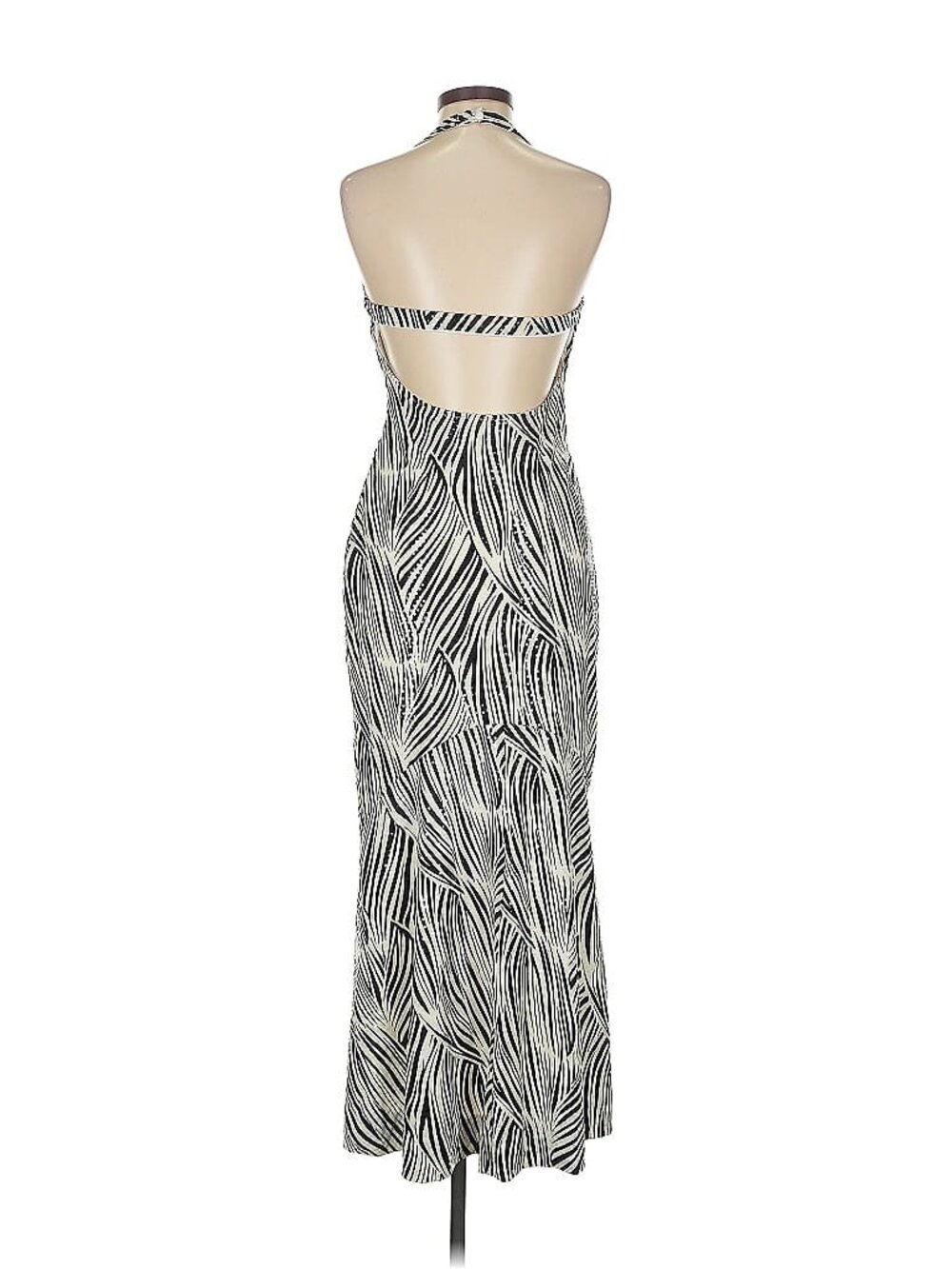 Vintage Jessica McClintock Millennium 2000 Halter Maxi Dress Size 6 - Picture 6 of 8